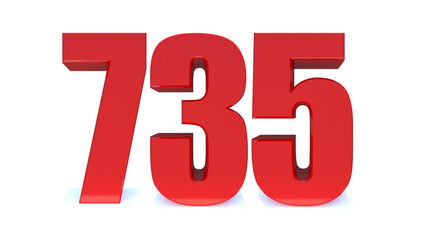 735 number