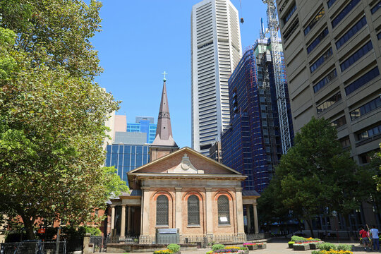 Landscape With St James Church - Sydney, Australia