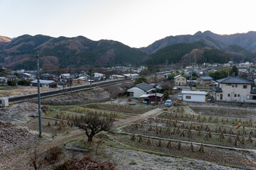Naklejka premium Landscape of Chichibu in Saitama, Japan