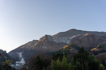 Naklejka premium Buko Mt. limestone mine in Japan