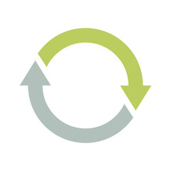 colorful Circle arrows isolate on transparent background.	