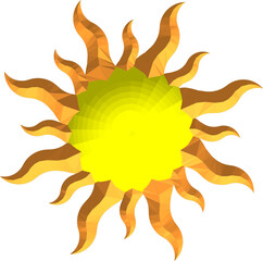 abstract sun icon