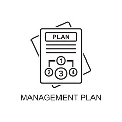 management plan icon , business icon