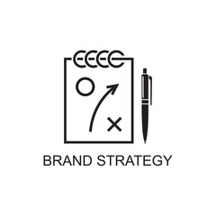 brand strategy icon , business icon