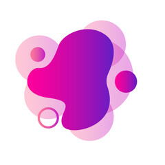 fluid blob liquid stain and violet geometric form spot with gradient or dynamic color. Background best for card or template design for flyer.