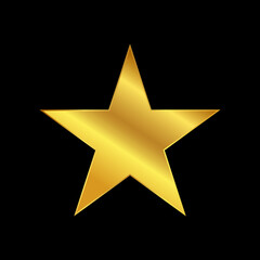 gold star vector logo template