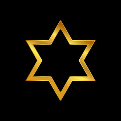 gold star vector logo template