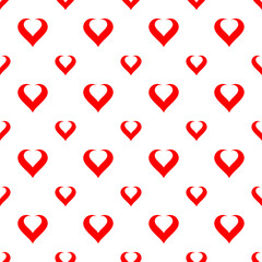 heart pattern isolated on white background and printable, valentines day background