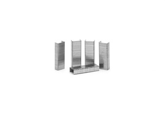 Bunch of staples stack on isolated white background