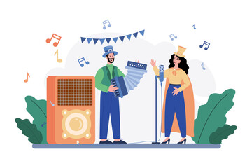 Valentine�s Day Illustration concept on white background