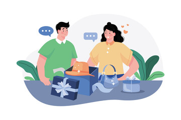 Woman�s Day Illustration concept on white background