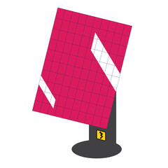Solar panel, solar battery, vector format.