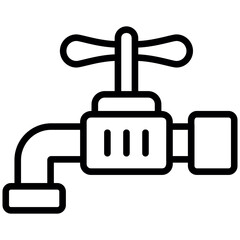 Fototapeta premium Water Tap Icon