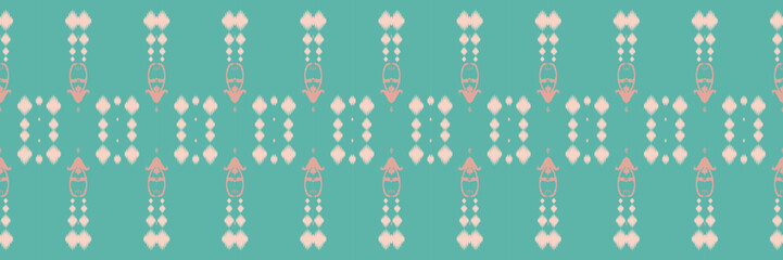 Fototapeta na wymiar Ikat patterns tribal cross Seamless Pattern. Ethnic Geometric Ikkat Batik Digital vector textile Design for Prints Fabric saree Mughal brush symbol Swaths texture Kurti Kurtis Kurtas