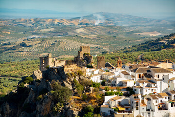 Fototapeta na wymiar Zuheros, Spain. White house village of Andalusia