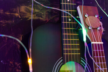 guitar and ukulele christmas sale banner