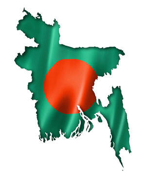 recommend clip art: Bangladesh flag map