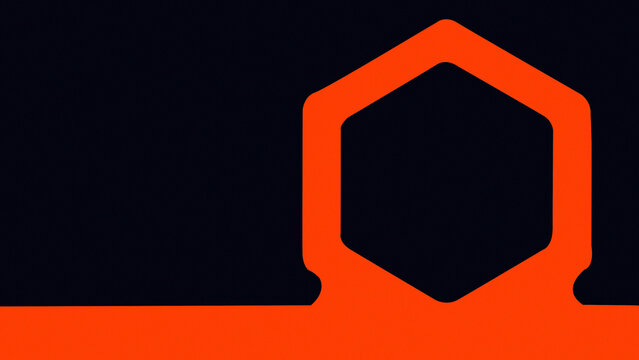 blue and orange digital art ,type painting ,3d illustration , high definition ,  wallpaper