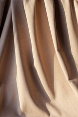 Natural fabric linen texture. White canvas for Background. Close up. Vertical crop.