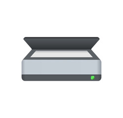 Scanner icon. Computer device Desktop folder icons. New window customize shortcuts. Software hardware app sign. Machine UI device symbol. Vector illustration.