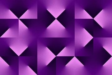 Purple gradient geometric tracery decorative tileable pattern. Minimalist design for app, banner and add