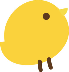 Little chick doodle vector