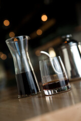 A cup of hand drip coffee