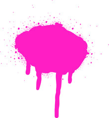 Pink dot dripping graffiti