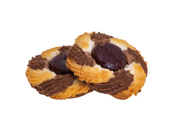 striped cookies isolated