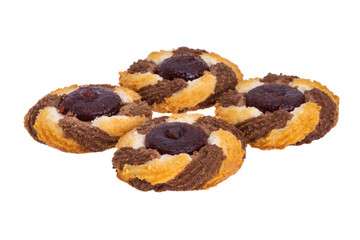 striped cookies isolated