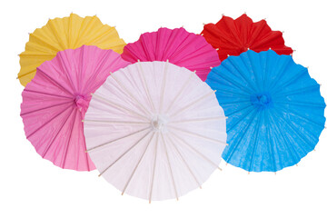 colored paper japanese umbrellas isolated © ksena32