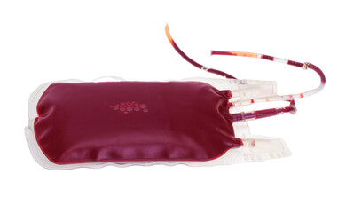 blood bag isolated