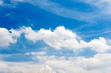 Fototapeta premium Sky, blue sky and white clouds