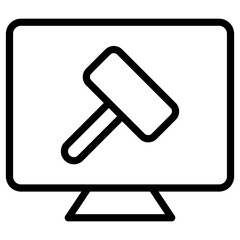 electronic auction icon