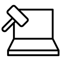 electronic auction icon