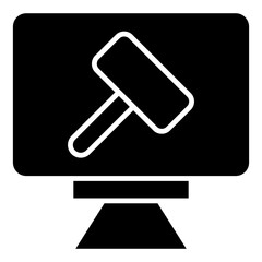 electronic auction icon