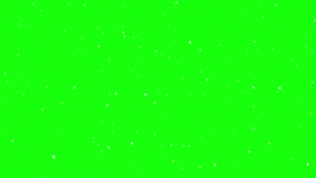 stars in the sky with meteors, asteroid, comet, moving as fast as lightning, or meteors falling with light effects with green screen backgrounds for overlay editing needs