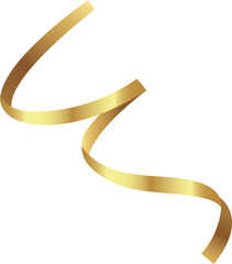 3D golden ribbon