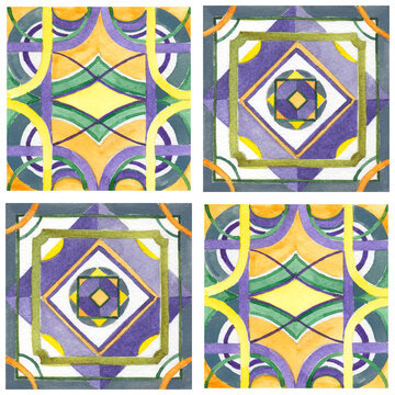 Morrocan seamless pattern, Italian Tiles Wallpaper, Vintage Flooring, Mediterranean Home Decoration, Indian Style Ornaments, Architecture Patchwork for modern interiors