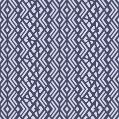 Japanese Diamond Mesh Vector Seamless Pattern