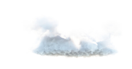 Realistic fluffy dense clouds on a png transparent background. Element for your creativity	