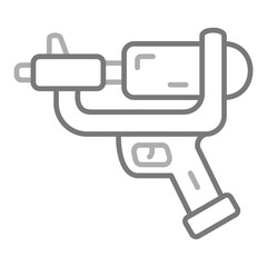 Water Gun Greyscale Line Icon
