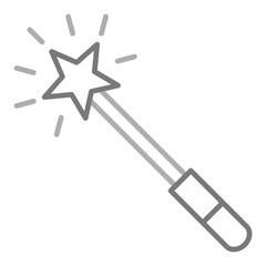 Magic Wand Greyscale Line Icon