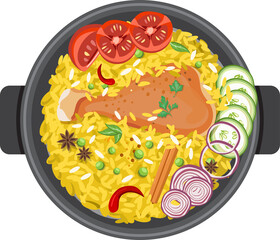 Chicken Biryani , Traditional indian cuisine