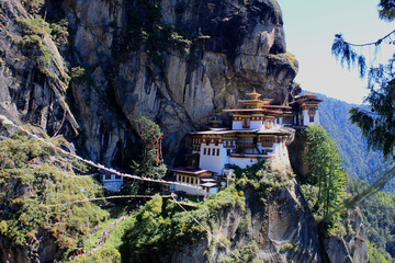 View of Tiger Nest Temple in Bhutan