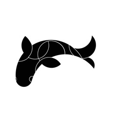 black and white fish logo, suitable for companies related to the animal world