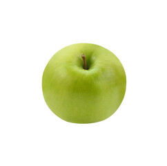 one green cut apple isolated transparent png