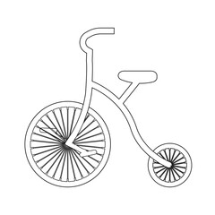 Fototapeta na wymiar circus bike icon vector