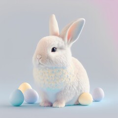 Obraz premium Easter bunny created with AI