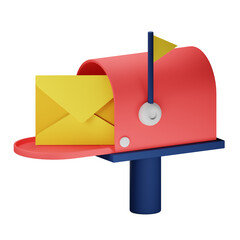letterbox 3d illustration